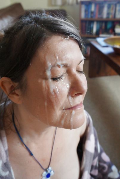self shot cum facial