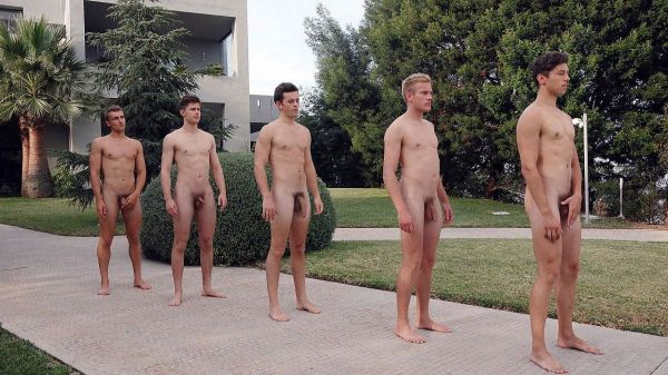 uncut nude men group