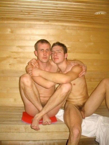 old man sauna