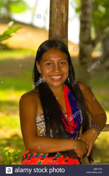 embera tribe panama native barefoot