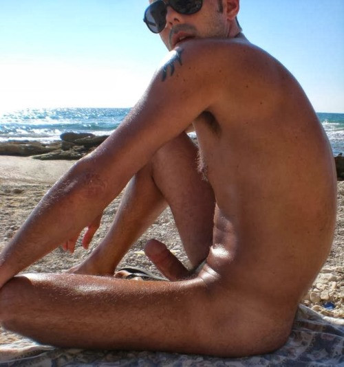 nude beach erection couple