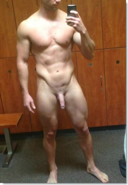 nude male shower boner