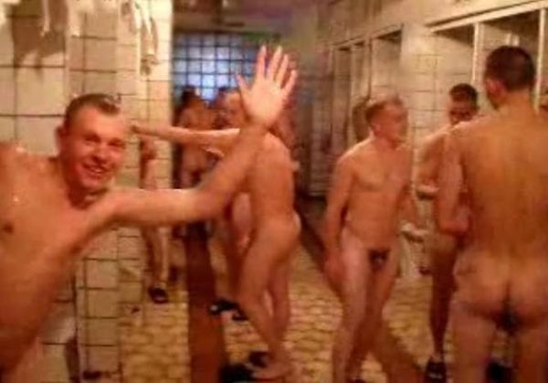 horny men in shower