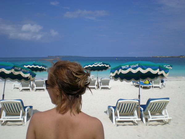 orient bay beach from the cruise port