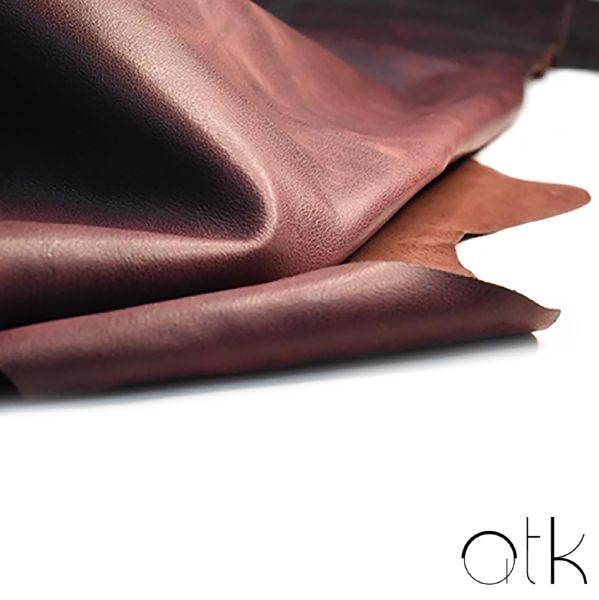 plum faux leather shirt