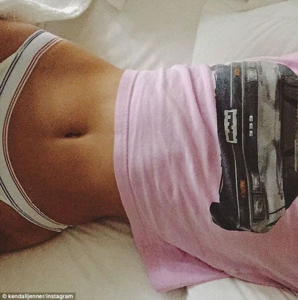 topless underwear selfie