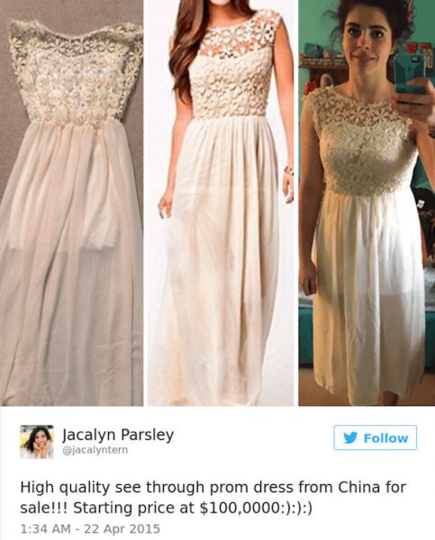 prom dress hem gone wrong