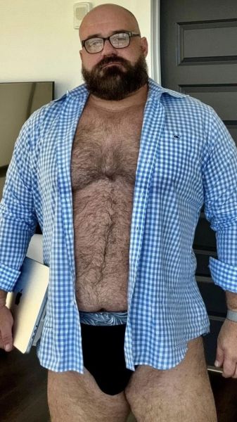scruffy man