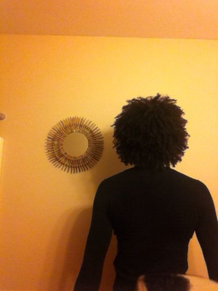long natural black hair