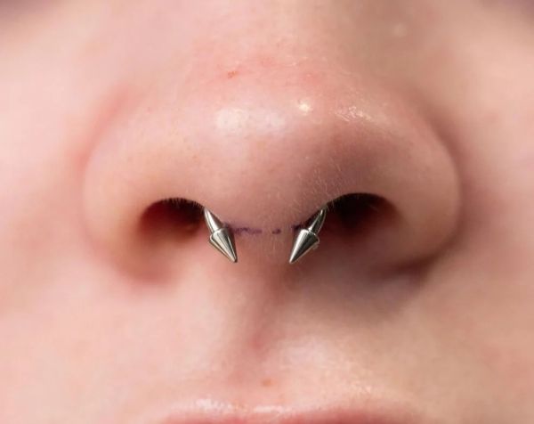 plastic septum piercing