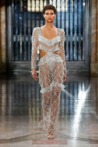 bella hadid sheer runway