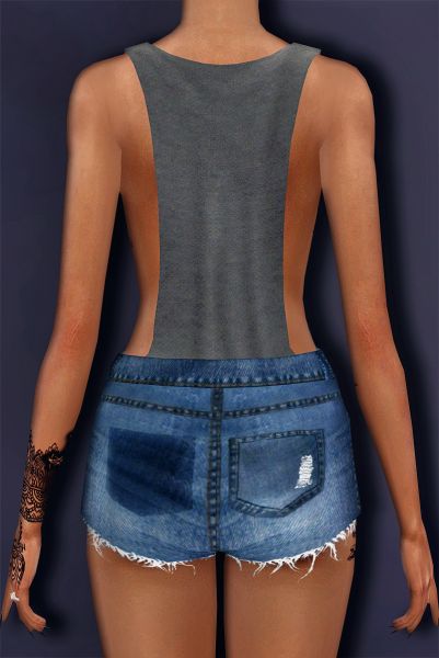 downblouw girl tank top