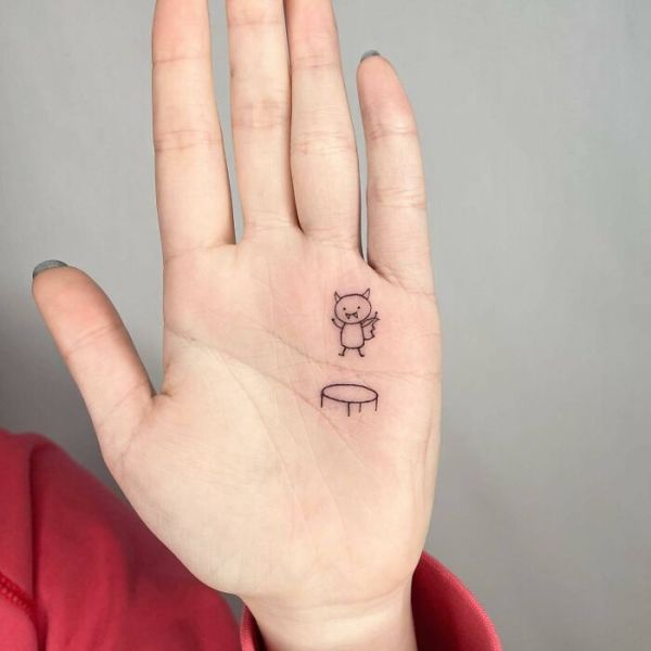 girls hand tattoo small