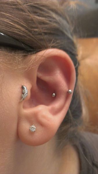 top ear  piercing