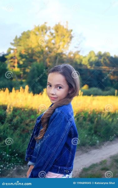beautiful girl summer portrait