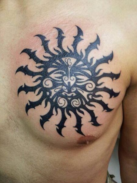 rising sun tattoo