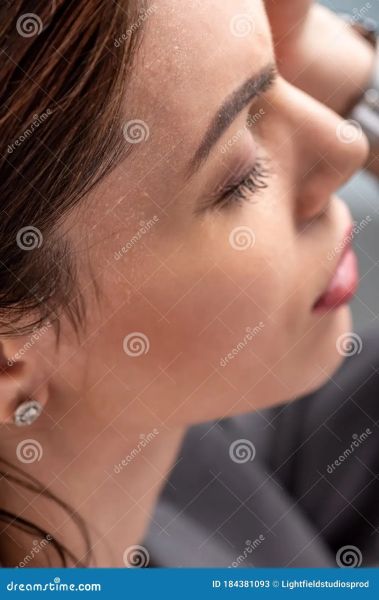 woman sweaty face mask