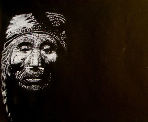 tribo girl drawing