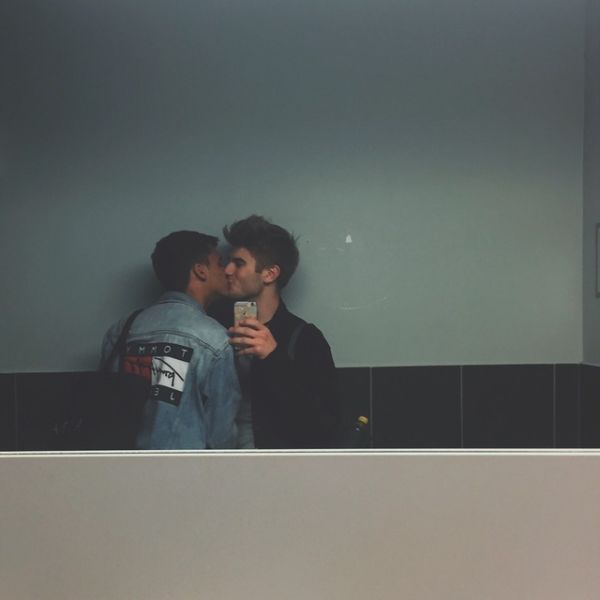 gay couple blur picture pins couple goals