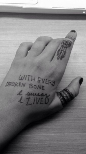 skeleton hand drawing tumblr