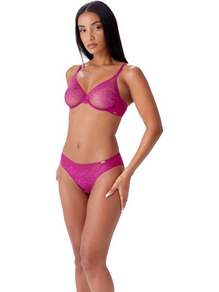 sheer mesh triangle bralette