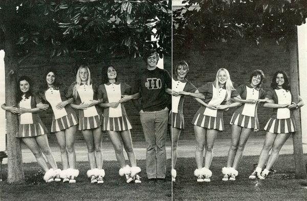 vintage georgia high school cheerleader