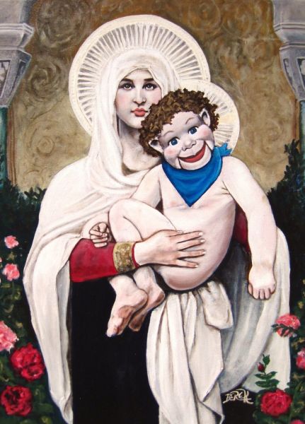 virgin mary blasphemy ai