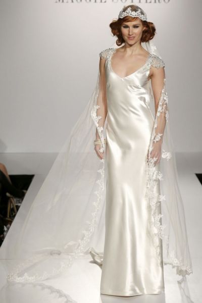 gloss white satin half