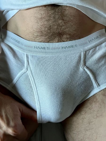 vintage style white briefs