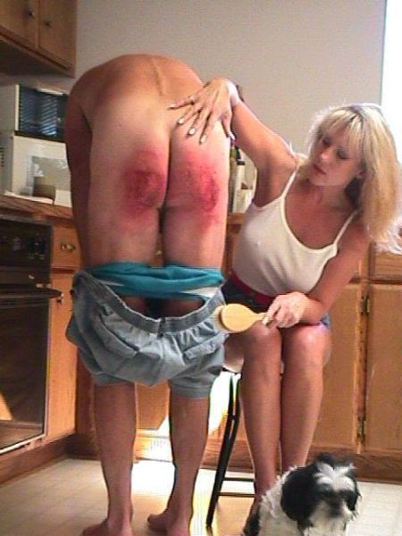 spanking hard cock