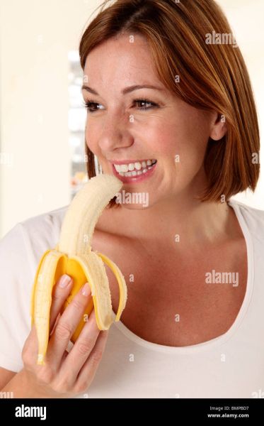 wonder woman eating a banana