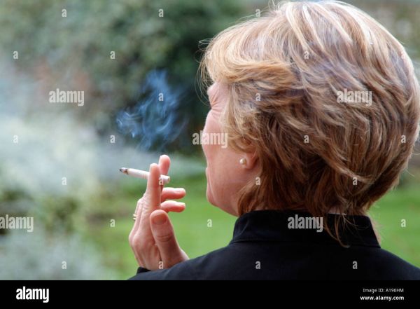australian females exhaling smoke